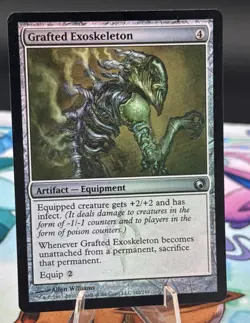 MTG FOIL Grafted Exoskeleton Scars of Mirrodin Magic the Gathering 162/249 - Image 1