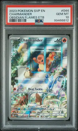 2023 POKEMON SVP EN-SV BLACK STAR PROMO #044 CHARMANDER PSA 10 - Image 1