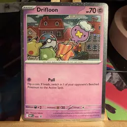 Drifloon 005 SWIRL Mega Evolution Black Star Promo Cosmos Holo Pokemon TCG MINT - Image 1