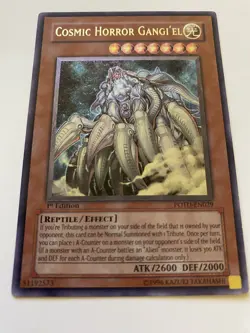 Yu-Gi-Oh! TCG Cosmic Horror Gangi'el POTD-EN029 1st Edition Ultimate Rare NM - Image 1
