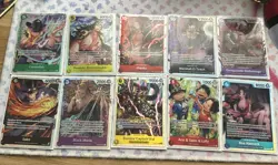 One Piece TCG OP06 SR Bundle x10 Op13,eb03,op14,op09,op10,prb02,eb01,op06,op08 - Image 1