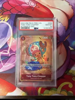 2024 ONE PIECE PRB01 TONY TONY CHOPPER ALTERNATE ART # 006 PSA 10 - Image 1