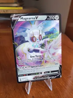 Magearna V - 128/195 - Pokemon Silver Tempest Sword & Shield Ultra Rare Card NM - Image 1