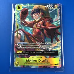 (SEALED) One Piece CCG (MONKEY D LUFFY OP07-109) Promo Card Illustration Box 3 - Image 1
