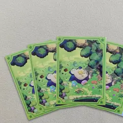 60PCS Trading Card Pokemon TCG Snorlax Card Sleeves 67X92mm Standard Size - Image 1