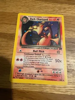 Pokemon Dark Charizard TCG Team Rocket Holo Card 4/82 NM Condition - Image 2