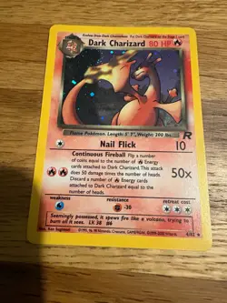 Pokemon Dark Charizard TCG Team Rocket Holo Card 4/82 NM Condition - Image 3