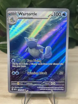 Wartortle 171/165 Illustration Rare 151 English Pokemon Card NM - Image 1