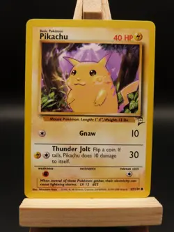 Pokemon Common Card : Pikachu 87/130 (Base Set 2) - Image 1