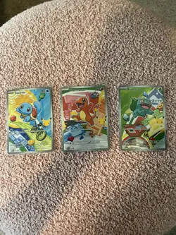 Pokemon First Partner Illustration Collection Series 1 Kanto Region 037 038 039 - Image 1