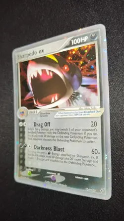 Pokemon SHARPEDO EX - EX DEOXYS 104/107 ENG Psa 9 no charizard - Image 3