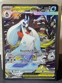 Pokemon Mega Froslass EX ASC 275/217 Stage 1 Holo Ghost Ice 2026 Card - Image 1