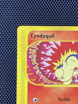 Cyndaquil 105/165 Expedition Normal Pokemon TCG 2002 E-Reader - LP/NM - Image 2