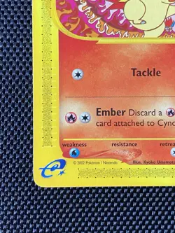 Cyndaquil 105/165 Expedition Normal Pokemon TCG 2002 E-Reader - LP/NM - Image 5