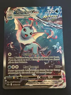 Vaporeon VMAX SWSH182 Black Star Promo JUMBO | Pokemon TCG - Image 1