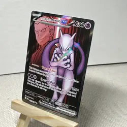 Pokemon Team Rocket's Mewtwo ex Ultra Rare Holo Sv10 213/182 - Image 2