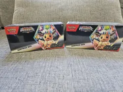 Pokemon TCG Scarlet & Violet Prismatic Evolutions Surprise Box Lot of 2 SEALED - Image 1