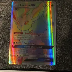 Pokemon Leafeon GX Full Art Shiny Holo Rare SV46/SV94 Hidden Fates 200 HP - Image 1