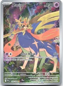 Zacian 100/094 Illustration Rare Phantasmal Flames Pokemon Near Mint - Image 1