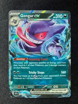 Gengar EX RR #104/162 Pokemon 2024 Temporal Forces - Image 1