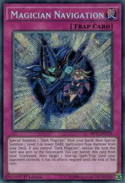 Yugioh - Magician Navigation (Secret Rare) (1st Edition) - MP17-EN110 (P) - Image 1