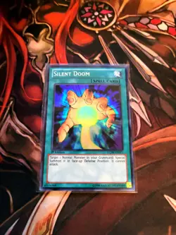 YUGIOH TCG SILENT DOOM LCJW-EN071 SUPER 1ST EDITION - Image 1