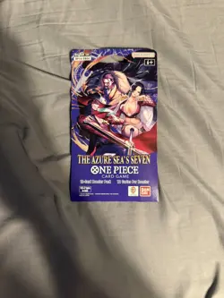 10x One Piece OP14 THE AZURE SEA’S SEVEN Sleeved Blister Booster Packs Sealed - Image 2