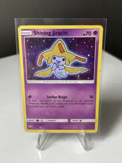 Pokemon TCG Shining Jirachi Holo Rare Card 42/73 Shining Legends Series - Image 1