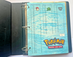 =Pokemon Card Trading Game A4 Ring Binder Folder= +Rarity Sheet +9 pokemon cards - Image 2