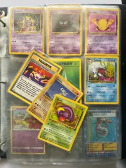 =Pokemon Card Trading Game A4 Ring Binder Folder= +Rarity Sheet +9 pokemon cards - Image 3