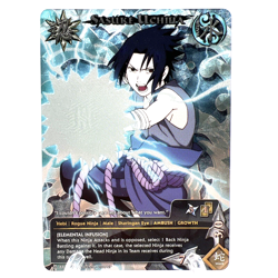 Naruto Collectible Card Game CCG Sasuke Uchiha Full Art Promo Foil Card PR068 LP - Image 1