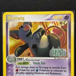 Pokemon Grumpig 20/100 Crystal Guardians Reverse Holo Rare Stage 1 2006 Card - Image 2