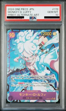Luffy OP05-119 SEC Alt Art PSA 10 ONE PIECE Card The Best PRB-01 Japanese - Image 1