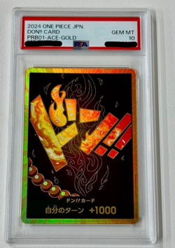PSA 10 DON !! Card Portgas D Ace gold Japanese PRB01 ONE PIECE Card THE BEST - Image 1