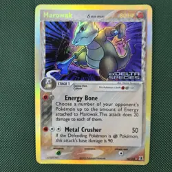 Marowak 10/113 EX Delta Species Reverse Holo Rare 2005 Nintendo Pokemon Card - Image 1