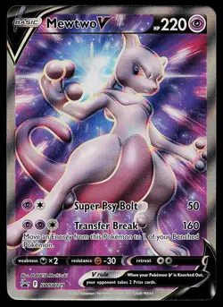 Pokemon Card - Mewtwo V Sword & Shield Promo SWSH229 Holo - Image 1