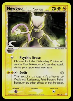 Pokemon Card - Mewtwo (Delta Species) Holon Phantoms 24/110 Rare - Image 1