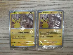 Pokemon TCG Pikachu at the Museum Jumbo Promo Card Natural History Museum UK x 2 - Image 1