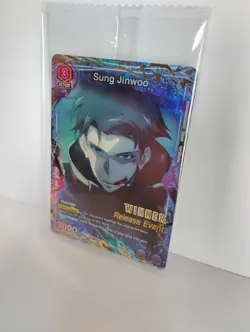 Union Arena Sung Jinwoo Release Event Winner Card Solo Leveling 016 Foil SEALED - Image 3