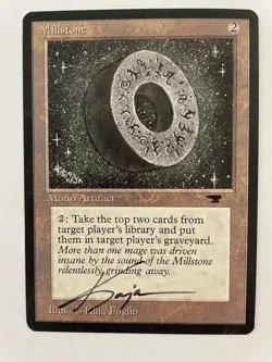 MTG ARTIST PROOF ANTIQUITIES MILLSTONE SIGNED BY ARTIST KAJA FOGLIO ARTIFACT - Image 5