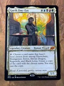 1x SHOWCASE GARTH ONE-EYE - Modern Horizons - MTG - Magic the Gathering - Image 1
