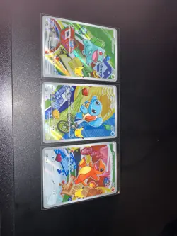 Pokemon TCG First Partner Illustration Collection Series 1 Kanto GEN 1 Starters - Image 1