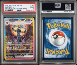 2025 POKEMON PRISMATIC EVOLUTIONS SPECIAL ILLUSTRATION RARE UMBREON EX PSA 9 - Image 3