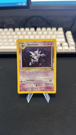 2000 Pokemon FRENCH Unlimited Fossil Spectrum-Haunter Holo 6/62 SWIRL! LP - Image 1