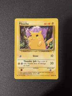 Pikachu - 58/102 E3 Yellow Cheeks Stamp Promo Pokemon HP - Image 1