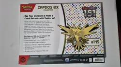 Pokemon TCG: Scarlet & Violet 151 Zapdos Ex Collection (Minor Damage) - Image 2