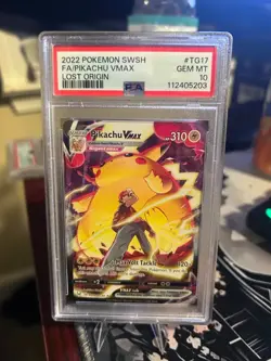 PSA 10 Pikachu Vmax Tg17/tg30 Lost Origin Pokemon - Image 1