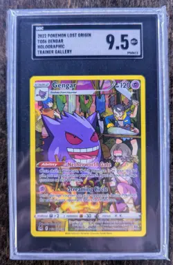 2022 Pokemon Lost Origin TG06/TG30 Gengar HoloTrainer Gallery Mint SGC 9.5 - Image 1