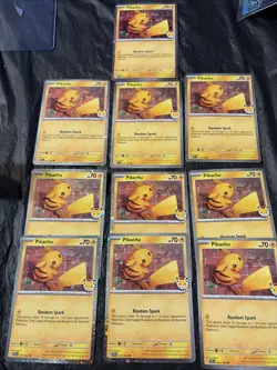 Lot Of 10 - Pikachu 51/162 Stamped 2026 Pokemon Day 30th Anniversary Promo TCG - Image 1