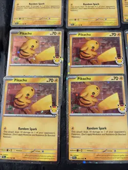Lot Of 10 - Pikachu 51/162 Stamped 2026 Pokemon Day 30th Anniversary Promo TCG - Image 2